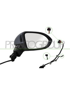 RETROVISORE DESTRO ELETTRICO CON PRIMER TERMICO CON FANALE CON BLIS CONVESSO 8 PINS 2