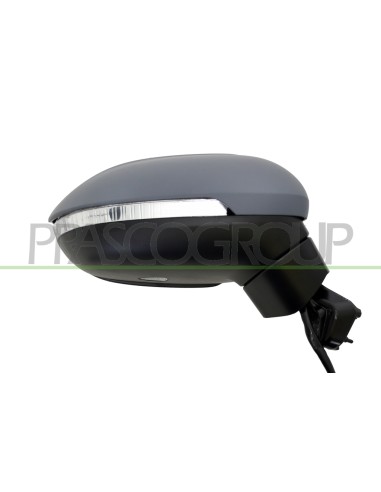 RETROVISORE DESTRO ELETTRICO CON PRIMER TERMICO CON FANALE CON LUCE CORTESIA CON BLIS CONVESSO 9 PINS