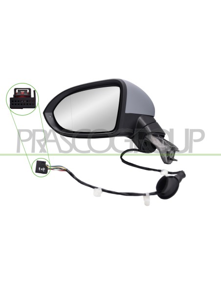 RETROVISORE SINISTRO ELETTRICO CON PRIMER TERMICO CON FANALE ASFERICO 6 PINS VOLKSWAGEN PASSAT B8 Mod. 06-19 - 04-24