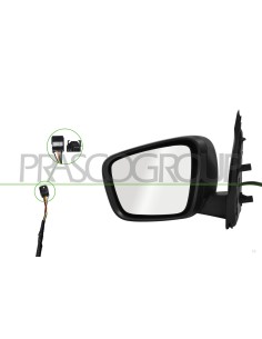 RETROVISORE SINISTRO ELETTRICO NERO TERMICO CONVESSO 5 PINS 2