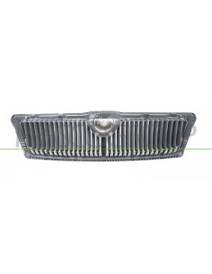GRIGLIA RADIATORE NERA CON CORNICE CROMATA 2