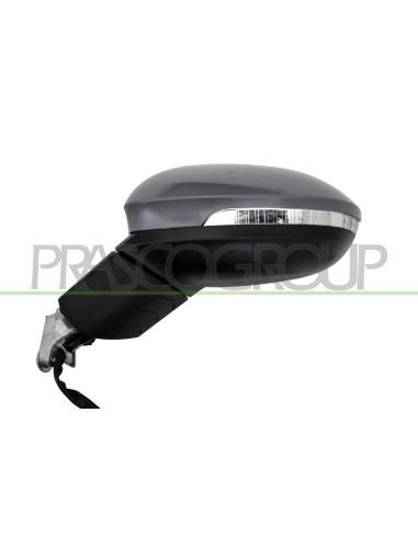 RETROVISORE SINISTRO ELETTRICO NERO TERMICO CON FANALE ASFERICO 6 PINS