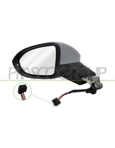 RETROVISORE SINISTRO ELETTRICO NERO TERMICO CON FANALE ASFERICO 6 PINS 2
