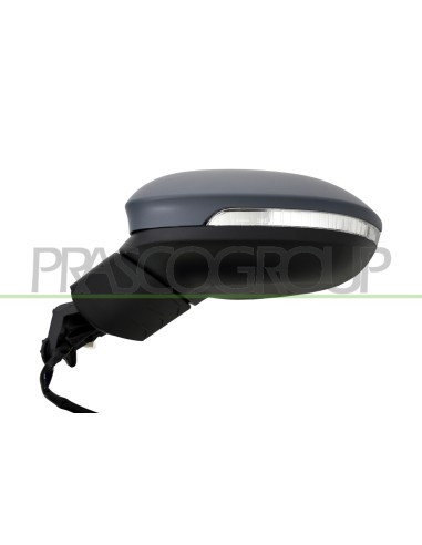 RETROVISORE SINISTRO ELETTRICO CON PRIMER TERMICO CON FANALE ASFERICO 6 PINS