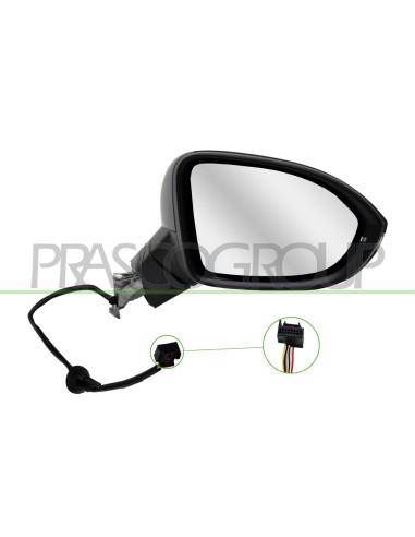 RETROVISORE DESTRO ELETTRICO CON PRIMER TERMICO CON FANALE CON LUCE CORTESIA CON MEMORIA CONVESSO 11 PINS