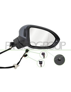 RETROVISORE DESTRO ELETTRICO CON PRIMER TERMICO CON FANALE CON LUCE CORTESIA CON MEMORIA CON LANE ASSIST CONVESSO 14 PINS 2