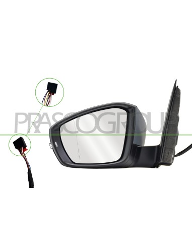 RETROVISORE SINISTRO ELETTRICO CON PRIMER TERMICO CON FANALE ASFERICO 6 PINS VOLKSWAGEN T CROSS Mod. 01-19 - 03-24