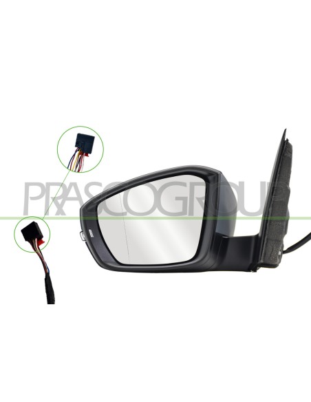 RETROVISORE SINISTRO ELETTRICO CON PRIMER TERMICO CHIUDIBILE CON FANALE ASFERICO 8 PINS VOLKSWAGEN T CROSS Mod. 01-19 - 03-24