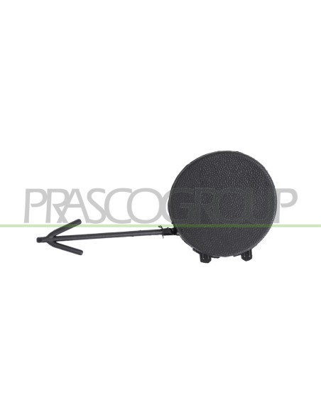 TAPPO COPRI GANCIO TRAINO PARAURTI POSTERIORE NERO GOFFRATO
