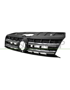 GRIGLIA RADIATORE NERA CON MODANATURA CROMATA MOD. HIGHLINE