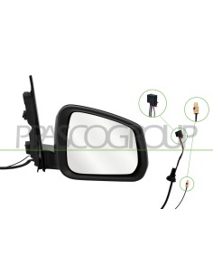 RETROVISORE DESTRO ELETTRICO NERO TERMICO CON ANTENNA RADIO CONVESSO 5 PINS VOLKSWAGEN CADDY CARGO-VAN Mod. 09-20 2